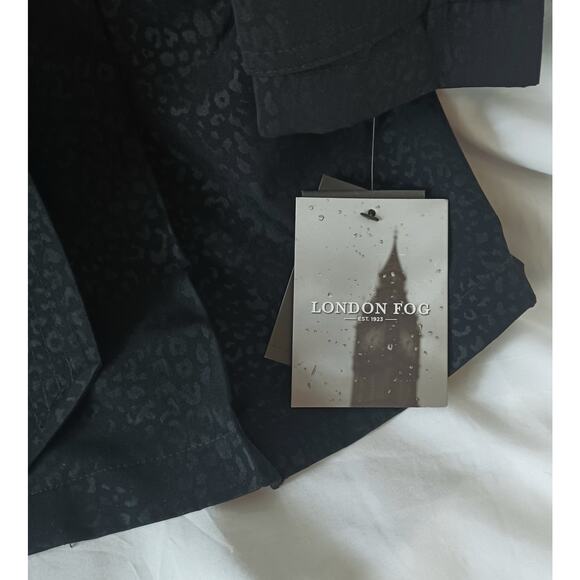 London Fog NWT Women's Black Trench Coat Size Small - Picture 6 of 11